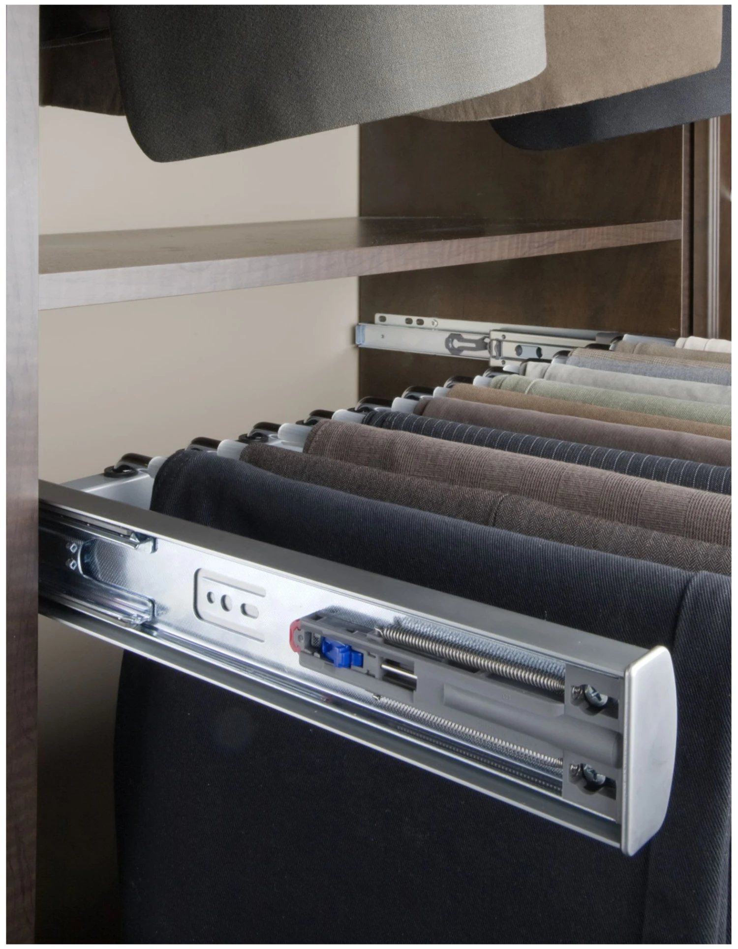 Rev-A-Shelf Sidelines 24 Inch Pull Out Pants Rack With Soft Close Bronze 5 Rev-A-Shelf Sidelines 24 Inch Pull Out Pants Rack With Soft Close Bronze - Image 3