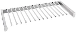 Rev-A-Shelf 30 Inch Pull Out Pant Rack With Soft Close Satin Nickel -Cabinet Hardware Store rev a shelf pscsl 3014sc sc 1 531885