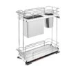 Rev-A-Shelf 5322KB Series 10 Inch Pull Out Two-Tier Cabinet Organizer With Knife Block And Soft Close Gray 1 Rev-A-Shelf 5322KB Series 10 Inch Pull Out Two-Tier Cabinet Organizer With Knife Block And Soft Close Gray -Cabinet Hardware Store revashelf 11215