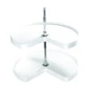 Rev-A-Shelf RAS Polymer 28" Diameter Kidney Shaped Lazy Susan Shelves - Two Pack White 2 Rev-A-Shelf RAS Polymer 28" Diameter Kidney Shaped Lazy Susan Shelves - Two Pack White -Cabinet Hardware Store revashelf 6472