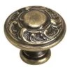 Richelieu 1-3/8 Inch Mushroom Cabinet Knob Burnished Brass -Cabinet Hardware Store richelieu 2440135bb 7833826