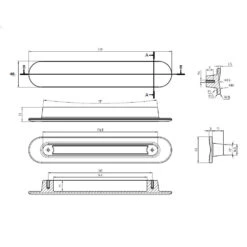 Richelieu 6-5/16 Inch Center To Center Oval Cabinet Pull Ravello Gray 20 Richelieu 6-5/16 Inch Center To Center Oval Cabinet Pull Ravello Gray -Cabinet Hardware Store richelieu 2585160 alternate image 217