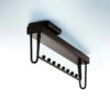 Richelieu Kamo 18-1/8" Pull-Out Clothes Rack With 8 Hooks Brown 2 Richelieu Kamo 18-1/8" Pull-Out Clothes Rack With 8 Hooks Brown -Cabinet Hardware Store richelieu 4307113060 6905328