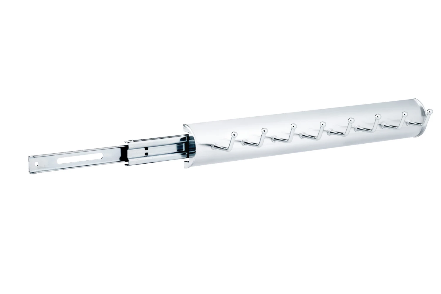 Richelieu 14" Pull-Out Belt Organizer With 8 Hooks Brass 4 Richelieu 14" Pull-Out Belt Organizer With 8 Hooks Brass - Image 2