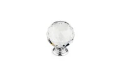 Richelieu 1-15/16 Inch Round Cabinet Knob Chrome / Black -Cabinet Hardware Store richelieu bp873192borb 1060