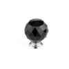 Richelieu 1-15/16 Inch Round Cabinet Knob Chrome / Black -Cabinet Hardware Store richelieu bp87375014011 7948877 1061