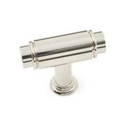 RK International Cylinder 1 5/8" Modern Industrial T Bar Solid Brass Cabinet Knob / Drawer Pull Satin Brass -Cabinet Hardware Store rk international ck 781 pn 8341638