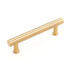 RK International Florian 3 3/4" Center To Center Scalloped Ridge Modern Bar Solid Brass Cabinet Handle / Drawer Pull Valencia Bronze -Cabinet Hardware Store rk international cp 845 sb 8341638