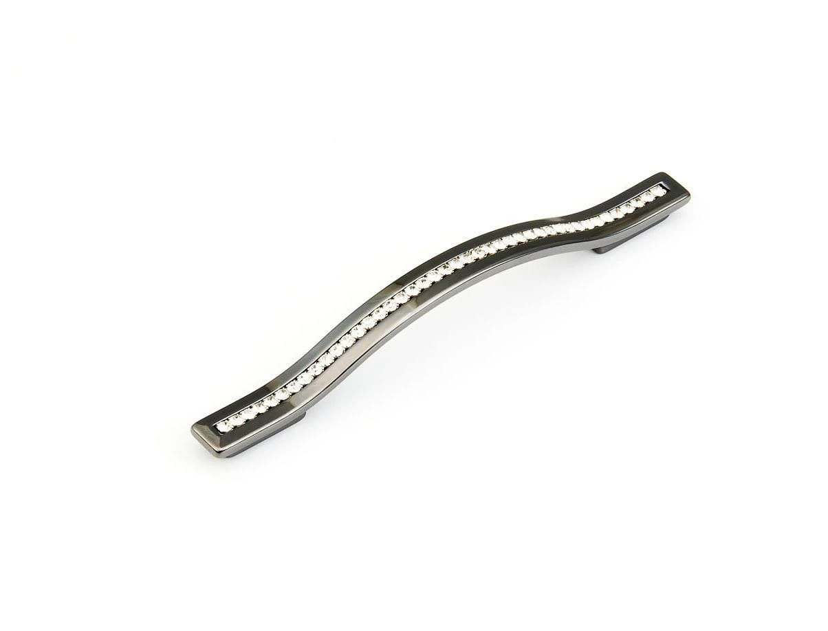 Schaub And Company PACK Of 25 - SkyeVale 5 Or 6-5/16" Luxury Designer Center To Center Handle Cabinet Pull - Inlaid Crystals Milano Bronze 5 Schaub And Company PACK Of 25 - SkyeVale 5 Or 6-5/16" Luxury Designer Center To Center Handle Cabinet Pull - Inlaid Crystals Milano Bronze - Image 3