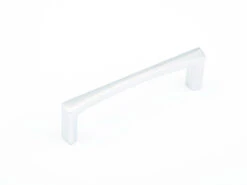 Schaub And Company Italian Contemporary 4" Center To Center Solid Brass Handle Cabinet Pull - Made In Italy Chrome