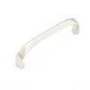 Schaub And Company Italian Contemporary 4" Center To Center Solid Brass Rounded Edge Handle Cabinet Pull - Made In Italy Satin Nickel -Cabinet Hardware Store schaub and company 511 15 52