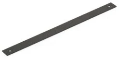 Schaub And Company Pub House Rectangular 10" Center To Center Solid Brass Cabinet Pull Backplate Matte Black