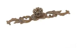 Schaub And Company French Court 7-3/8" Old World Victorian French Solid Brass Cabinet Knob With Escutcheon Monticello Brass