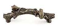Schaub And Company Nature 5-1/2" Center To Center Solid Brass Designer Frog Cabinet Pull Drawer Pull Handle Pompeian Bronze / Highlighted Bronze