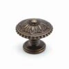 Schaub And Company Sonata 1-1/4" Floral Round Solid Brass Mushroom Cabinet Knob Dark Antique Bronze 1 Schaub And Company Sonata 1-1/4" Floral Round Solid Brass Mushroom Cabinet Knob Dark Antique Bronze -Cabinet Hardware Store schaub and company 930 dab