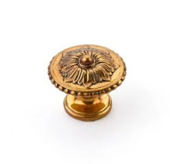 Schaub And Company Sonata 1-1/4" Floral Round Solid Brass Mushroom Cabinet Knob Dark Antique Bronze 10 Schaub And Company Sonata 1-1/4" Floral Round Solid Brass Mushroom Cabinet Knob Dark Antique Bronze -Cabinet Hardware Store schaub and company 930 par
