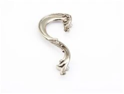 Schaub And Company French Court 3-1/2" Center To Center Solid Brass Old World Scroll Handle Left Hand Cabinet Pull Moticello Silver -Cabinet Hardware Store schaub and company 935l wb 259