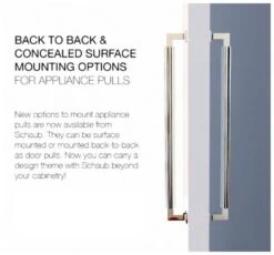 Schaub And Company Haniburton 15" Center To Center Concealed Screw Handle Solid Brass Appliance Pull Satin Nickel -Cabinet Hardware Store schaub and company cs479 alternate image 237