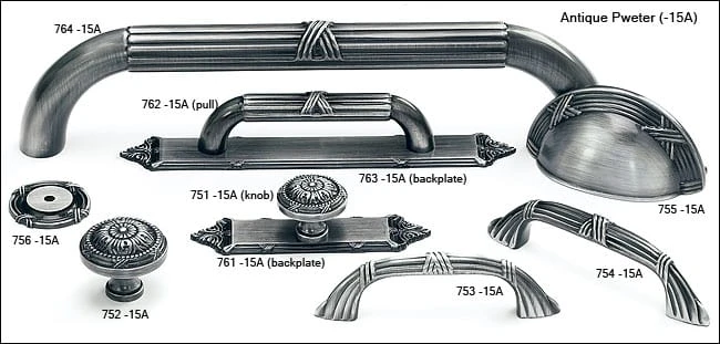 Schaub And Company Versailles 1-1/2" Round French Baroque Solid Brass Cabinet Knob Backplate / Escutcheon Satin Nickel 7 Schaub And Company Versailles 1-1/2" Round French Baroque Solid Brass Cabinet Knob Backplate / Escutcheon Satin Nickel - Image 5