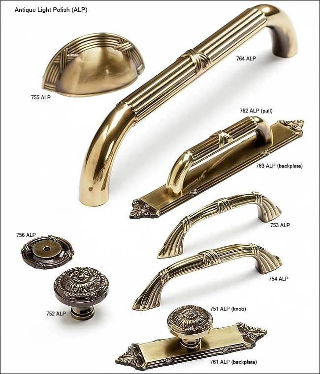 Schaub And Company Versailles Luxury French Baroque 4-1/4" Long Solid Brass Cabinet Knob Backplate / Drawer Knob Backplate - Escutcheon Antique Light Polished 4 Schaub And Company Versailles Luxury French Baroque 4-1/4" Long Solid Brass Cabinet Knob Backplate / Drawer Knob Backplate - Escutcheon Antique Light Polished - Image 2