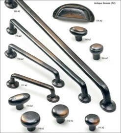 Schaub And Company Mountain 12" Center To Center Rustic Solid Bronze Appliance Handle Pull - Made In Italy Verde -Cabinet Hardware Store schaub and company 779 bronze mountain col 27