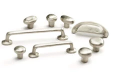 Schaub And Company Mountain 1-3/8" Rustic Ridged Mushroom Solid Bronze Cabinet Knob - Made In Italy Italian Nickel -Cabinet Hardware Store schaub and company 781 bronze mountain co 124