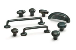 Schaub And Company Mountain 1-3/8" Rustic Ridged Mushroom Solid Bronze Cabinet Knob - Made In Italy Italian Nickel -Cabinet Hardware Store schaub and company 781 bronze mountain co 135