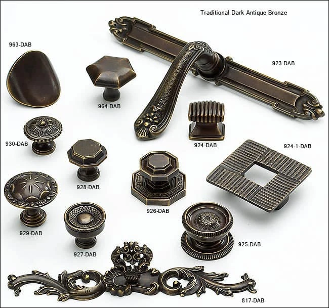 Schaub And Company Sonata 1-1/4" Floral Round Solid Brass Mushroom Cabinet Knob Dark Antique Bronze 5 Schaub And Company Sonata 1-1/4" Floral Round Solid Brass Mushroom Cabinet Knob Dark Antique Bronze - Image 3