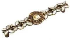 Schaub And Company Heirloom Treasures 5" Center To Center Butterfly Solid Brass Cabinet Pull Handle / Drawer Handle With Mother Of Pearl And Shell Inlays Estate Dover