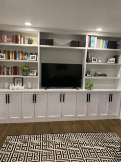 Sietto Adjustable Center To Center 9 Inch Long Handle Cabinet Pull With Slate Gray Glass Polished Nickel -Cabinet Hardware Store sietto adjustable collection 4 1