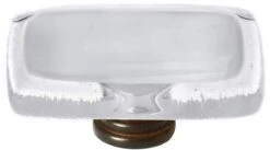 Sietto Reflective 2 Inch Rectangular Cabinet Knob Oil Rubbed Bronze