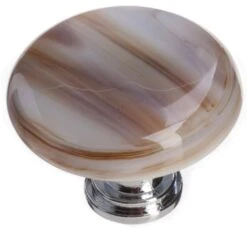 Sietto Cirrus 1-1/4 Inch Mushroom Cabinet Knob Polished Chrome