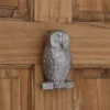 Signature Hardware Owl 5-1/4 Inch Tall Solid Brass Door Knocker Brushed Nickel -Cabinet Hardware Store signature hardware 325726 2100641
