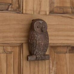 Signature Hardware Owl 5-1/4 Inch Tall Solid Bronze Door Knocker Dark Bronze 5 Signature Hardware Owl 5-1/4 Inch Tall Solid Bronze Door Knocker Dark Bronze -Cabinet Hardware Store signature hardware 325729 2100641