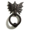 Signature Hardware Dragon 8-3/4 Inch Tall Solid Bronze Door Knocker Dark Bronze -Cabinet Hardware Store signature hardware 346442 2100641