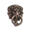 Signature Hardware 4" X 3-1/8" Small Solid Brass Lion Door Knocker Oil Rubbed Bronze -Cabinet Hardware Store signature hardware 426228 1364100