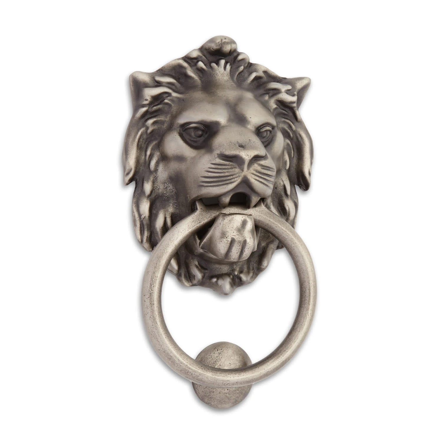 Signature Hardware 9-3/4" X 5-1/8" Large Iron Lion Door Knocker Bronze Patina 4 Signature Hardware 9-3/4" X 5-1/8" Large Iron Lion Door Knocker Bronze Patina - Image 2