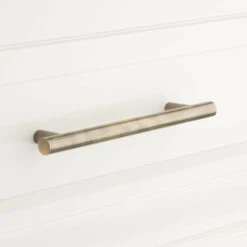 Signature Hardware Avignon 3-3/4" Inch Center To Center Bar Cabinet Pull Polished Nickel -Cabinet Hardware Store signature hardware 441682 4649317