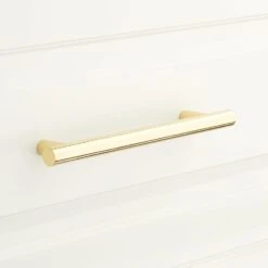 Signature Hardware Avignon 3-3/4" Inch Center To Center Bar Cabinet Pull Polished Nickel -Cabinet Hardware Store signature hardware 441736 4649317