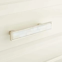 Signature Hardware Kumano 4 Inch Center To Center Bar Cabinet Pull Polished Nickel