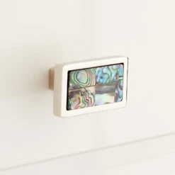 Signature Hardware Kumano Rectangular Cabinet Knob Polished Nickel