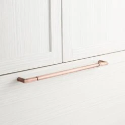 Signature Hardware 18" Lunata Solid Brass Appliance Pull Antique Copper