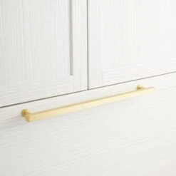 Signature Hardware 18" Colville Solid Brass Appliance Pull Brushed Nickel -Cabinet Hardware Store signature hardware 450344 6510736