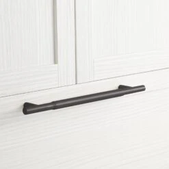 Signature Hardware Colmar 18 Inch Center To Center Bar Cabinet Pull Matte Black