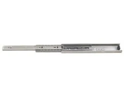Sugatsune 22 Inch Full Extension Ball Bearing Drawer Slides With 94 Pound Weight Capacity And Soft Close - Pair Satin Stainless