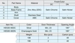 Sugatsune Full Inset Invisible Cabinet Door Hinge With 180 Degree Opening Angle - Pair Dull Nickel -Cabinet Hardware Store sugatsune hes3d 90 alternate image 34