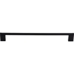 Top Knobs Princetonian 15 Inch Center To Center Handle Cabinet Pull From The Bar Pulls Collection Flat Black