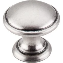 Top Knobs Rounded 1-1/4 Inch Mushroom Cabinet Knob From The Dakota Collection Pewter Antique