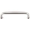 Top Knobs Charlotte 4 Inch Center To Center Handle Cabinet Pull From The Asbury Series - 10 Pack Brushed Satin Nickel