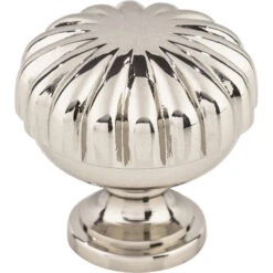 Top Knobs Melon 1-1/4 Inch Mushroom Cabinet Knob From The Asbury Collection Polished Nickel